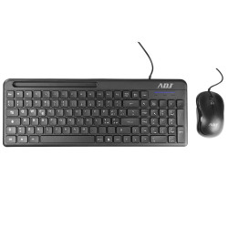 TASTIERA/MOUSE KIT USB SMAL BK 102TASTI ULTRA SLIM PLUG&PLAY ADJ