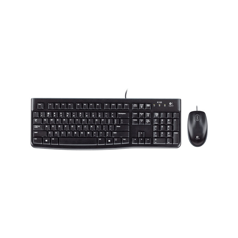 TASTIERA MK120 LOG + MOUSE NERA USB RETAIL