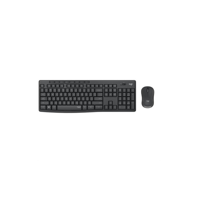 TASTIERA MK295 LOG WIRELESS+MOUSE USB SILENT GRAFITE