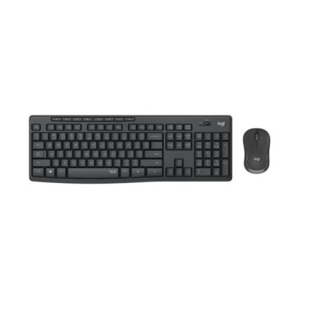 TASTIERA MK295 LOG WIRELESS+MOUSE USB SILENT GRAFITE