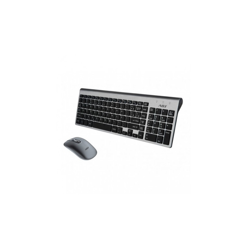 TASTIERA/MOUSE KIT WIFI PLATINUM GY 1000DPI 112TASTI MULTIPLUG&PLAY ADJ