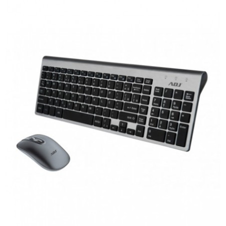 TASTIERA/MOUSE KIT WIFI PLATINUM GY 1000DPI 112TASTI MULTIPLUG&PLAY ADJ