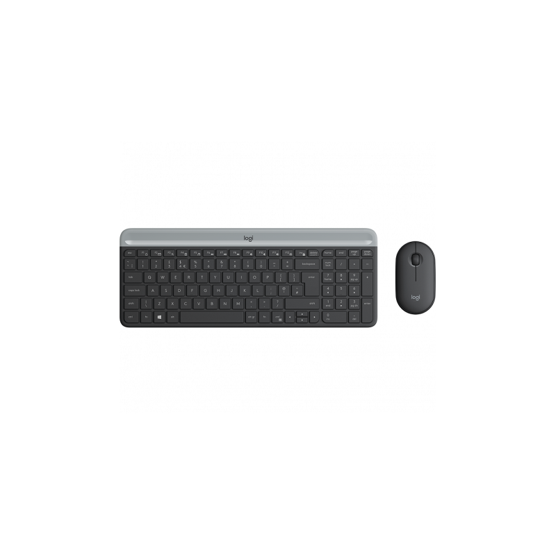 TASTIERA MK470 LOG WIRELESS+MOUSE NERA RICEVITORE USB