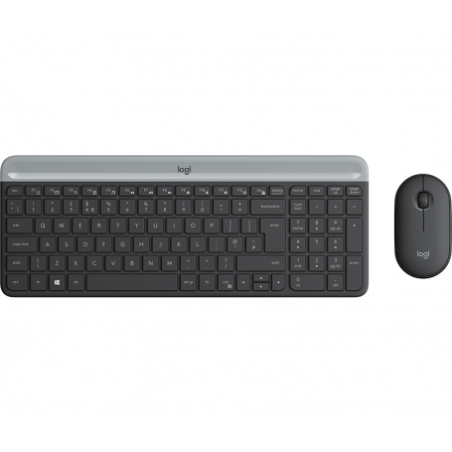 TASTIERA MK470 LOG WIRELESS+MOUSE NERA RICEVITORE USB